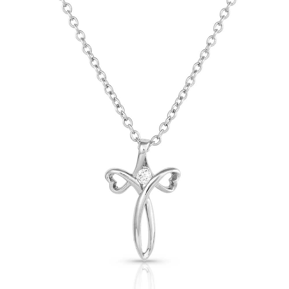 Montana Silversmiths Love Between Faith Cross Necklace-NC5359