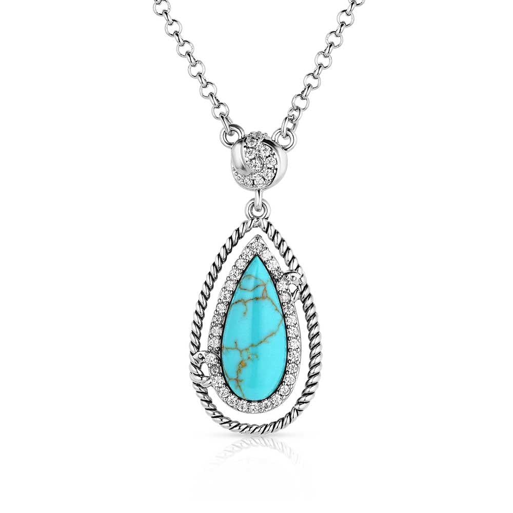 Montana Silversmiths Tied True Turquoise Necklace-NC5858