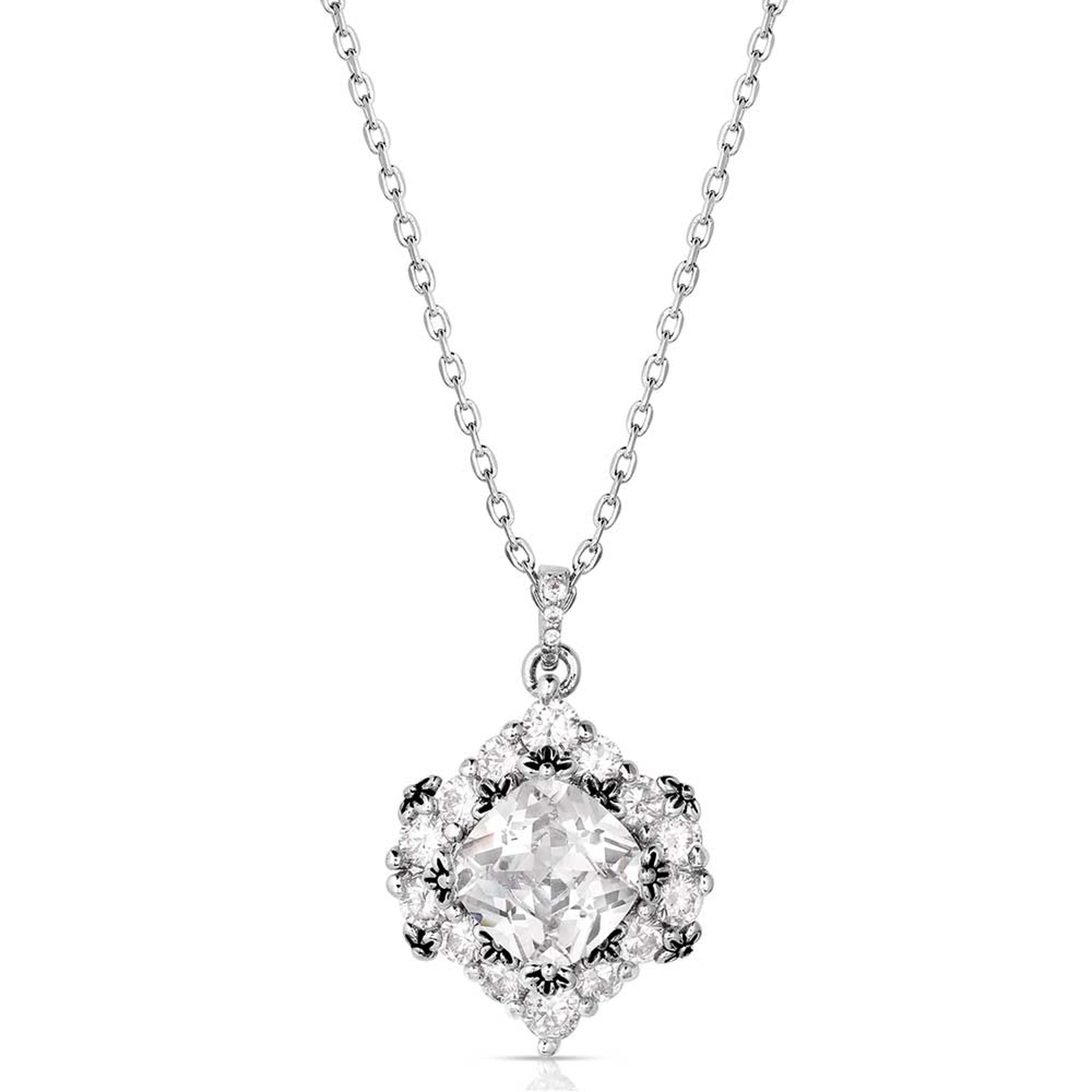 Montana Silversmiths Refined Light Crystal Necklace-NC6037