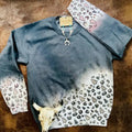 Ranchy Roan Christmas Leopard Print Sweatshirt-RRS3