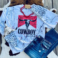 Ranchy Roan Distressed Cattle Cowboy Killer Western Sweatshirt-RRS4