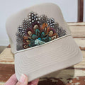 Funk Town Western Feather Trucker Hat-SHAG