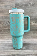 Deshend Enterprise Western Stainless Steel Tumblers Cup 40Oz | Turquoise-WESTT-TURQ