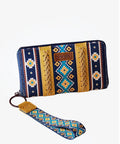Montana West Wrangler Southwestern Art Print Wallet Mustard Mustard-WG2203-W006MST