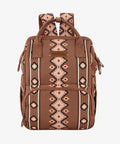 Montana West Wrangler Aztec Printed Callie Backpack Camel Camel-WG2204-9110CM