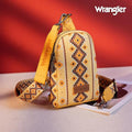 Montana West Wrangler Aztec Print Crossbody Sling Chest Bag Yellow Yellow-WG2205-210YL