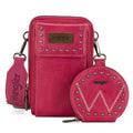 Montana West Wrangler Crossbody Cell Phone Purse Zippered Compartment With Coin Pouch Hot P-WG48S-270HPK