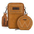 Montana West Wrangler Crossbody Cell Phone Purse Zippered Compartment With Coin Pouch Yell-WG48S-270YL