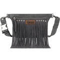 Montana West Wranglerfringefannypackbeltbagslingbagreyrey-WG73-8194GY