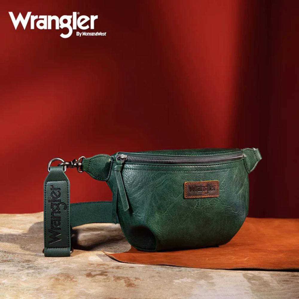 Montana West Green Leather Fany Belt Bag-WG82-A194GN