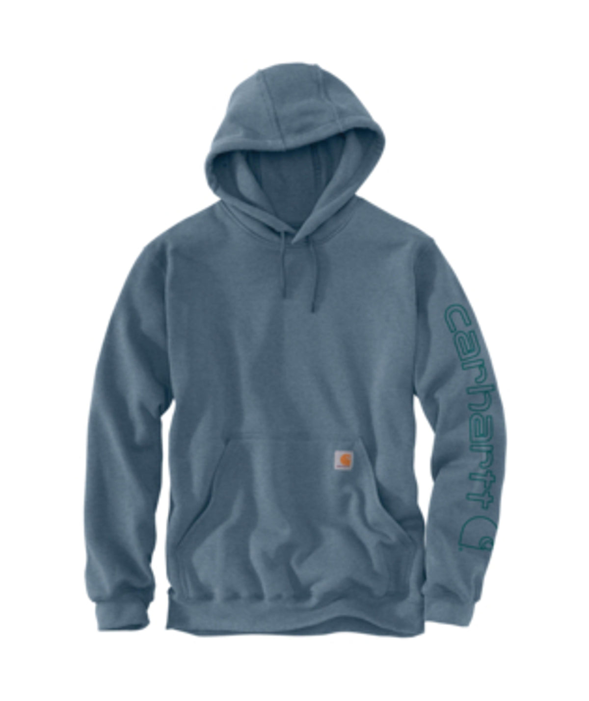 Carhartt Mens Loose Fit Midweight Logo Sleeve Graphic Hoodie Thundercl-K288-HH5