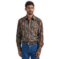 Wrangler Mens Checotah Ls Snap Brown 7428-112337428