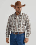 Wrangler Mens Checotah Ls Snap Brown 6071-112346071