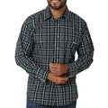 Wrangler Mens Wr Ls Snap Shirt Mwr42205x Black-112318685