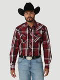Wrangler Mens Wstrn Wfs Ls Mwfs42207r Wine-112318695