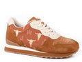 Roper Womens Giddyup Longhorn Suede Jogger Shoe-21-1797-3538BR