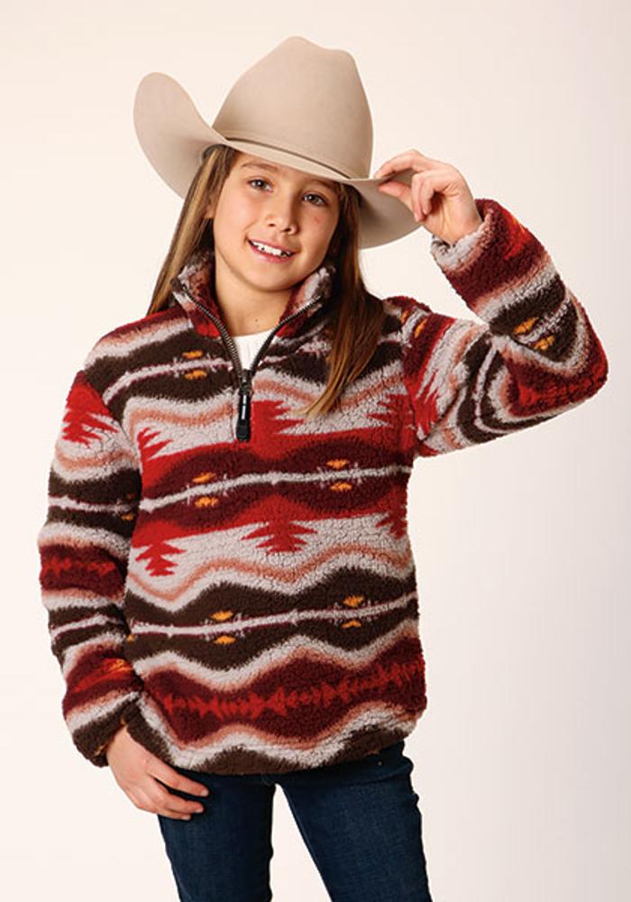 Roper Kids Polar Fleece Fuzzy Aztec - Multi-298-250-6197MU