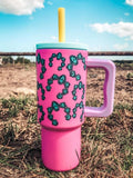 Flying S Company Kids 24Oz Western Tumbler | Pink Squash-1572-PI-NJ