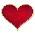 Pin Mart Red Heart Magnetic Pin-S1598
