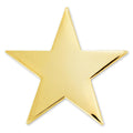 Pin Mart Gold Star Magnetic Pin-S507GOLD