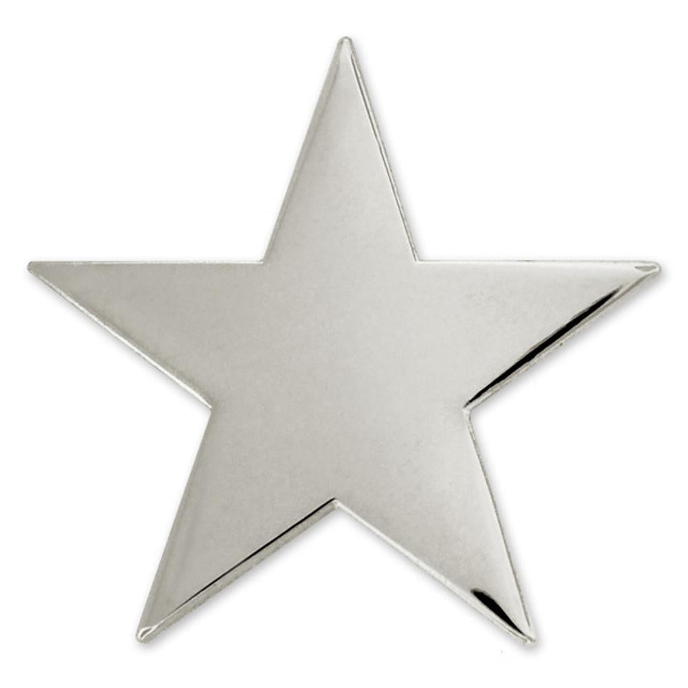 Pin Mart Sliver Star Magnetic Pin-S507SILVER
