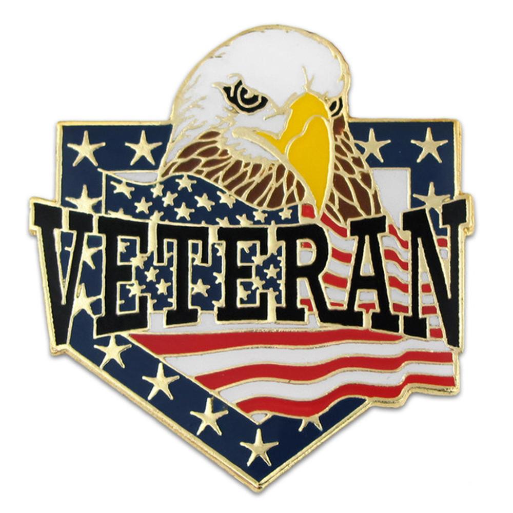 Pin Mart Veteran Eagle Magnetic Pin-S564