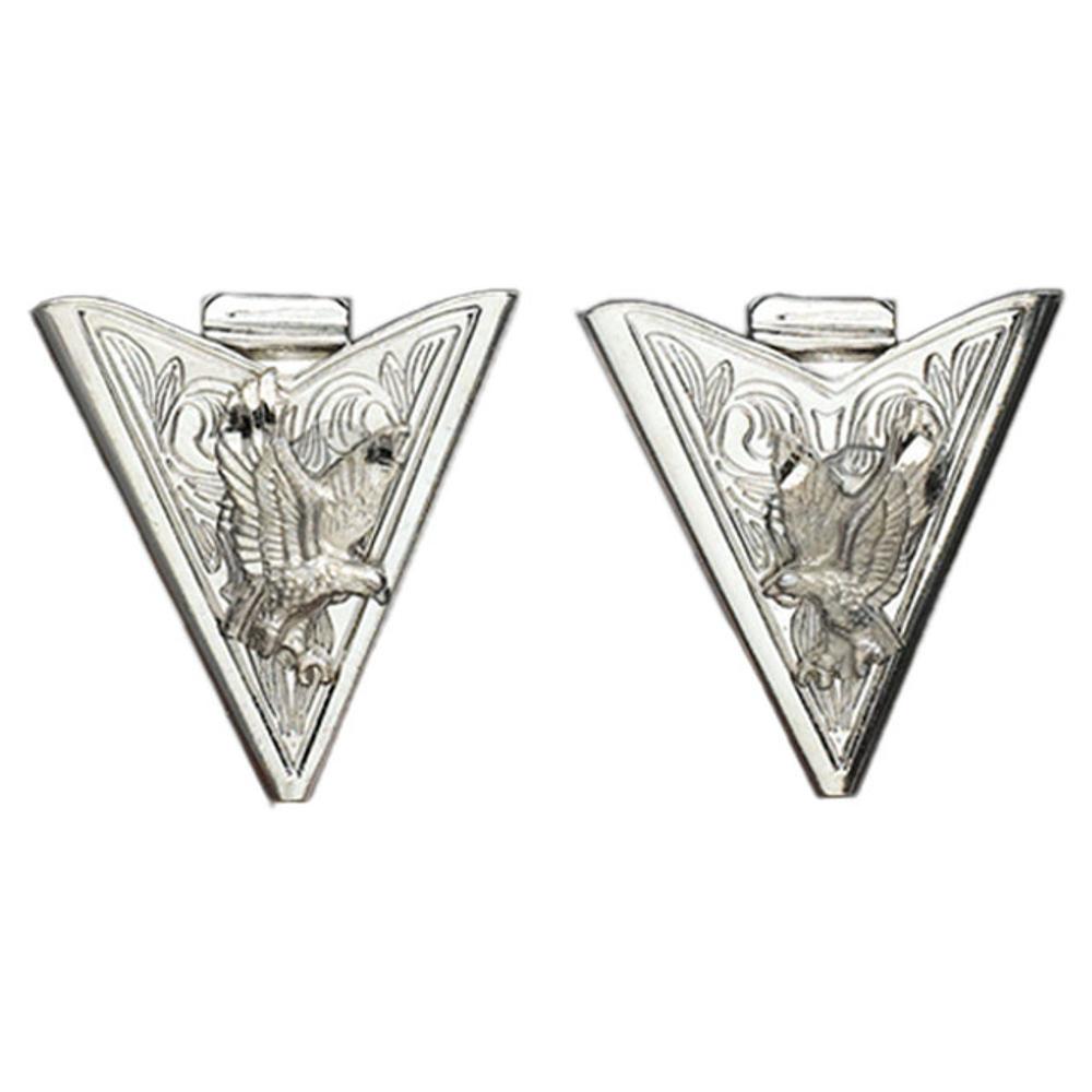 Western Express Inc Collar Tips Silver Eagles-CT-6992-S