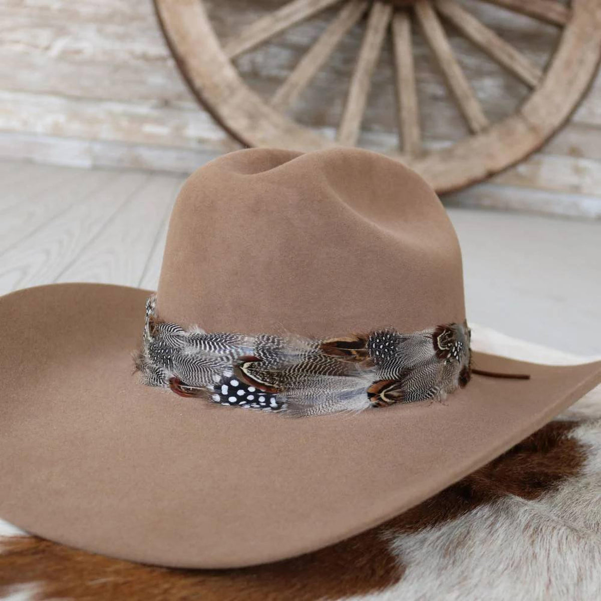 Willow Lane Hat Co Western Feather Spotted Eagle Ii Hat band-L-10