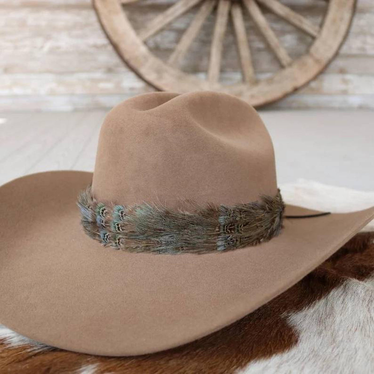 Willow Lane Hat Co Western Feather Dove Ii Hat Band-L-GREY