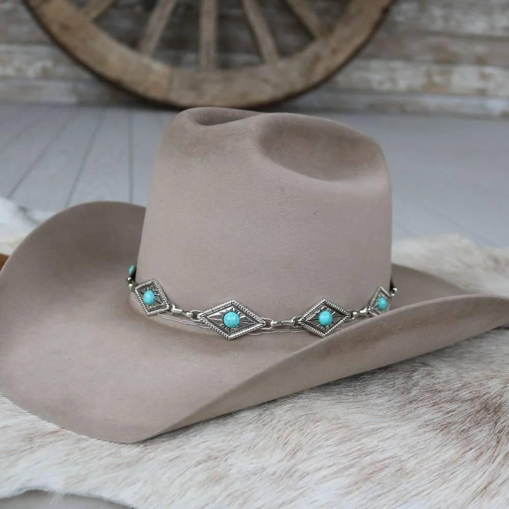 Willow Lane Hat Co Diamond Concho Hat Band-WL-CNCH02