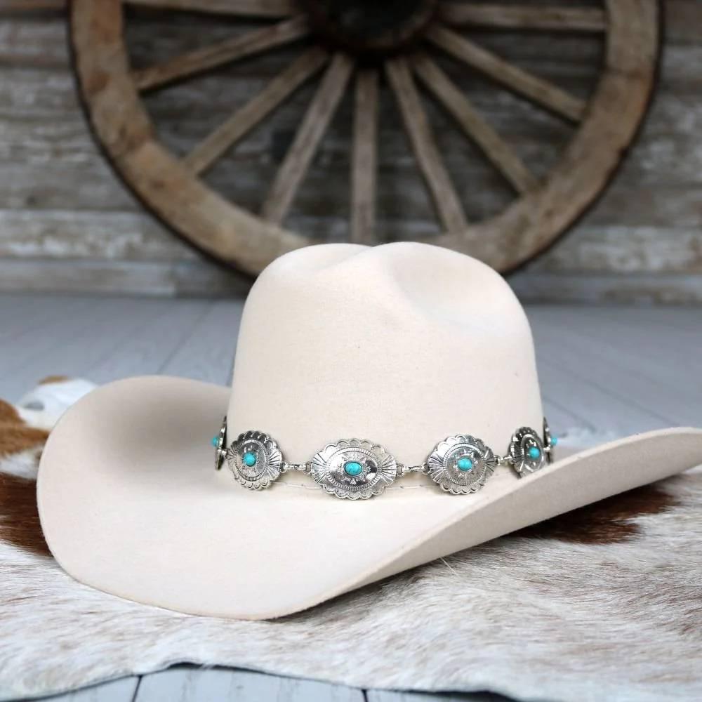 Willow Lane Hat Co Scalloped Concho Hat Band-WL-CNCH05