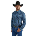 Wrangler Mens Ho23 Mens Wrg Logo Ls - Mp42302b Blue-112337439