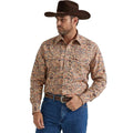 Wrangler Mens Sum24 Checotah Ls Snap-mc22404t Tan-112346072