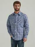 Wrangler Mens Sum24 Retro Core Ls - Mv22403b Blue-112346237