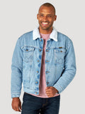 Wrangler Mens Sherpa Lined Denim Jacket-112314730