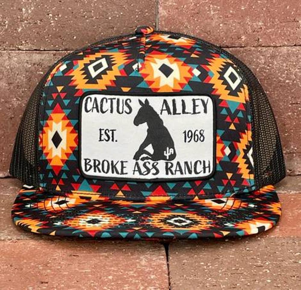 Cactus Alley Hats Donky Orange Aztec-PH119-P148