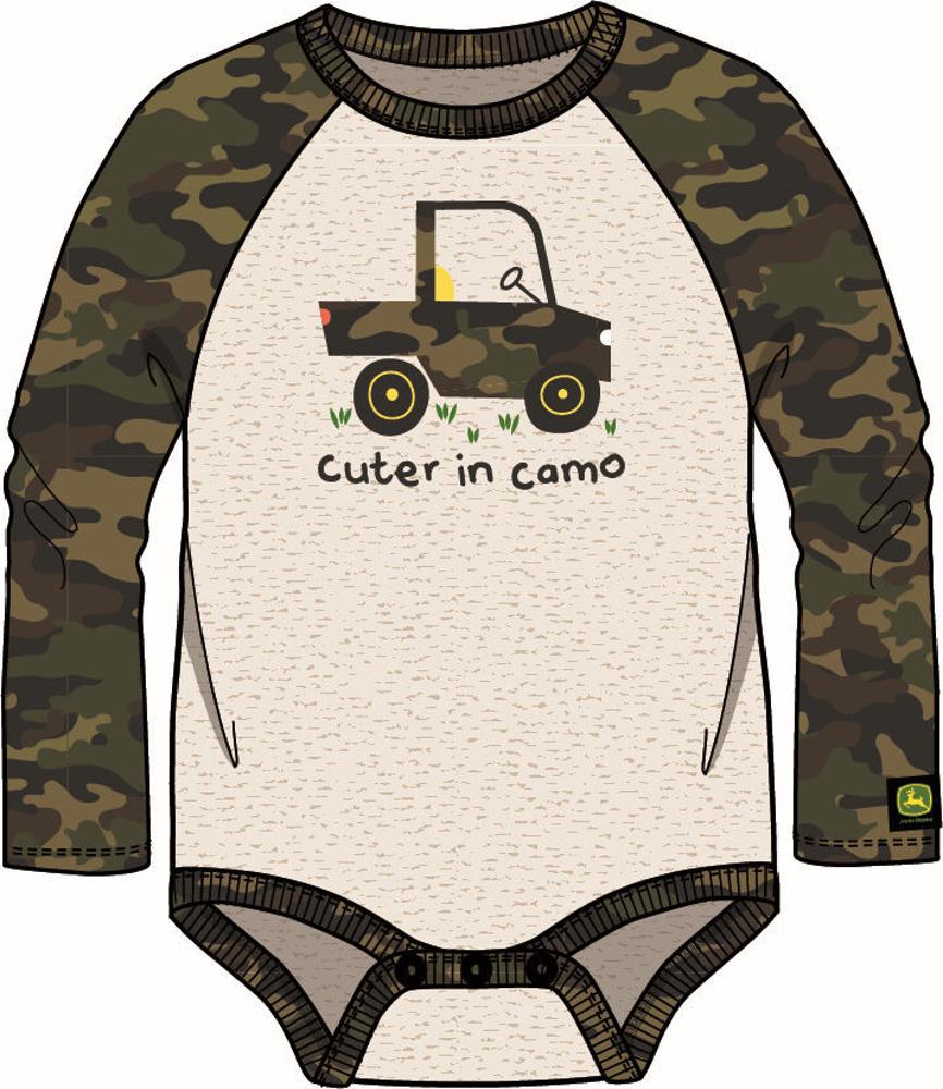 John Deere Jd Kids Cuter In Camo Bodyshirt-J4B541JN