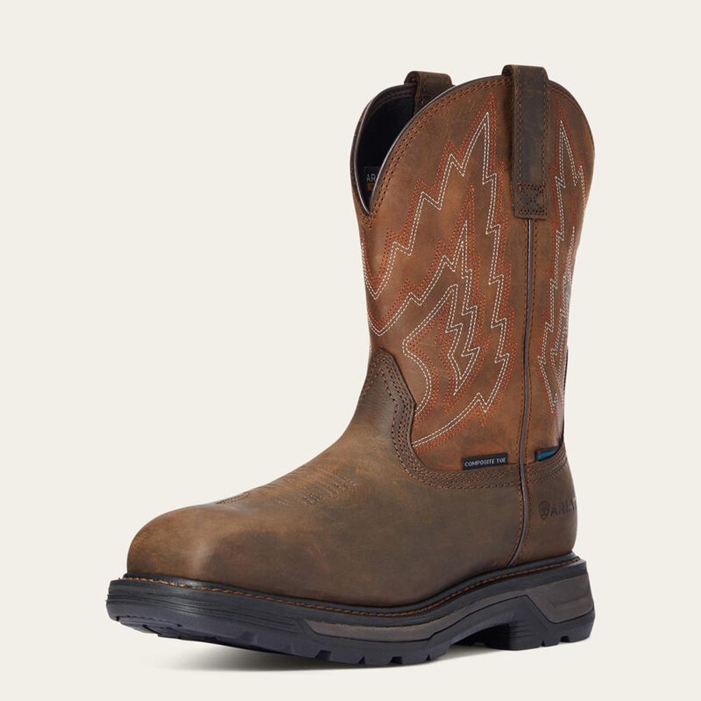 Ariat Mens Big Rig H20 Composite Toe Drk Brn/dstsd Brown-10033993
