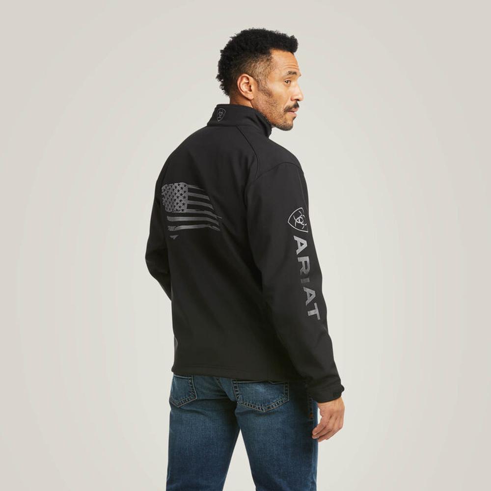 Ariat Mens Logo 2.0 Patriot Sftshl Black-10037439