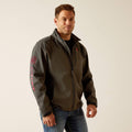 Ariat Mens Logo 2.0 Softshell Jacket Charcoal/Americana-10041616
