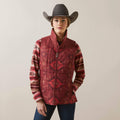 Ariat Womens Crius In Vest Burnt Rose Print-10046683