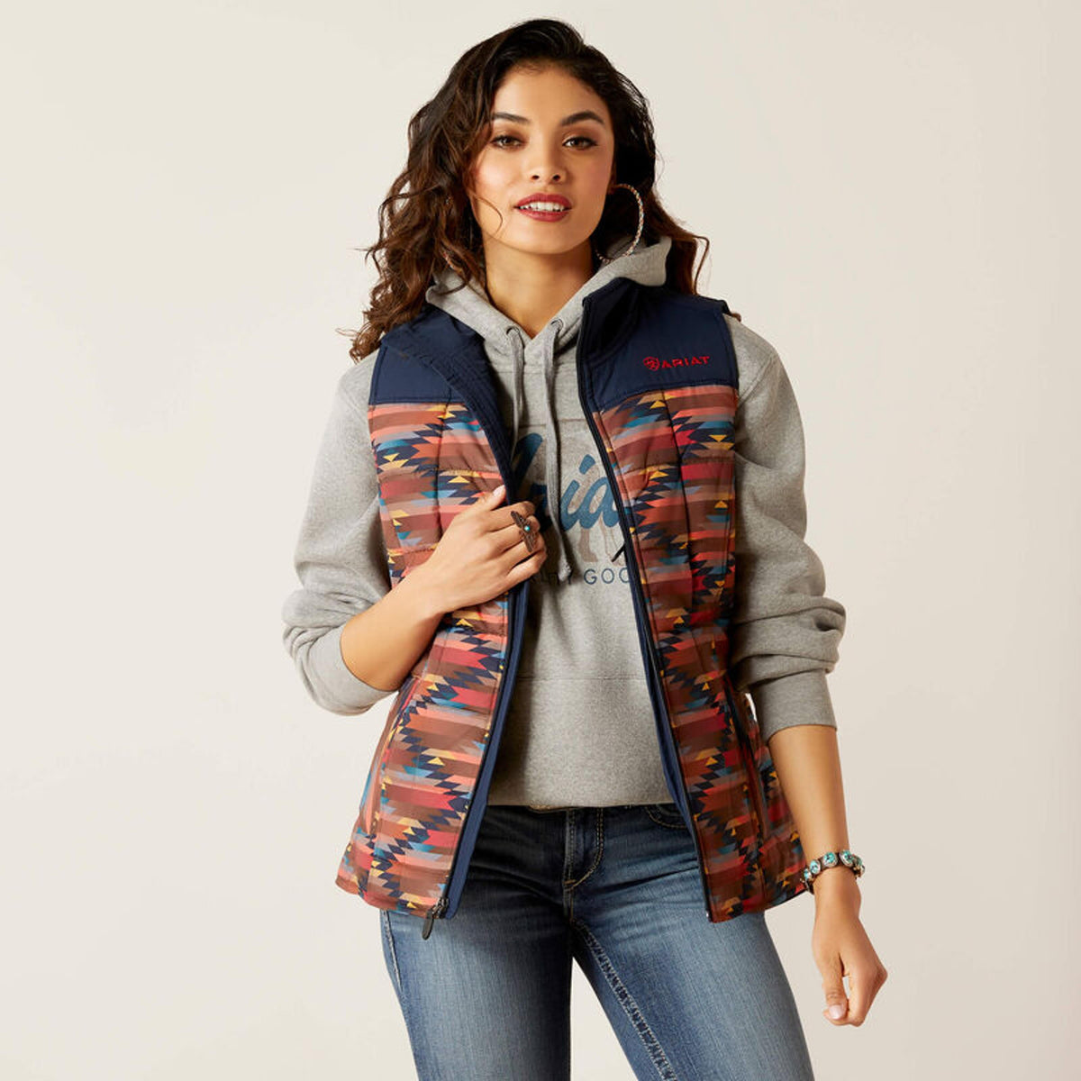 Ariat Womens Crius Ins Vest Mirage Print-10046684