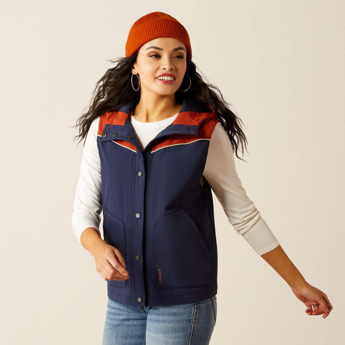Ariat Womens Pioneer Stretchshell Vst Vst Nvy/pcnt-10052436