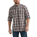 Wrangler Mens Performance Snap Long Sleeve Plaid Shirt Black Red-112352661