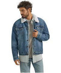 Wrangler Mens Sherpa Lined Jacket Denim-112352846