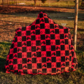 Flying S Red Tractor Blanket With Hood-1172-RDCKTR