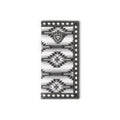 M&F Western Ariat Youth Rodeo Style Wallet Diamond Lacing Southwestern Fabric Black