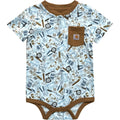 Carhartt Kids Short-Sleeve Henley Tools Bodysuit-CA6642-B348-I