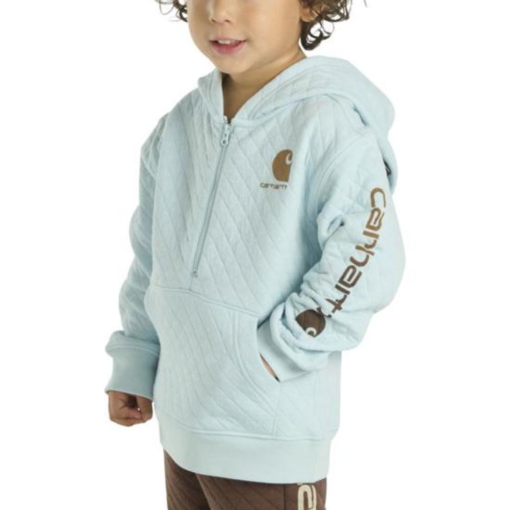 Carhartt Kids Long-Sleeve Quilted Jersey Half-Zip Sweatshirt-CA6702-B348-I
