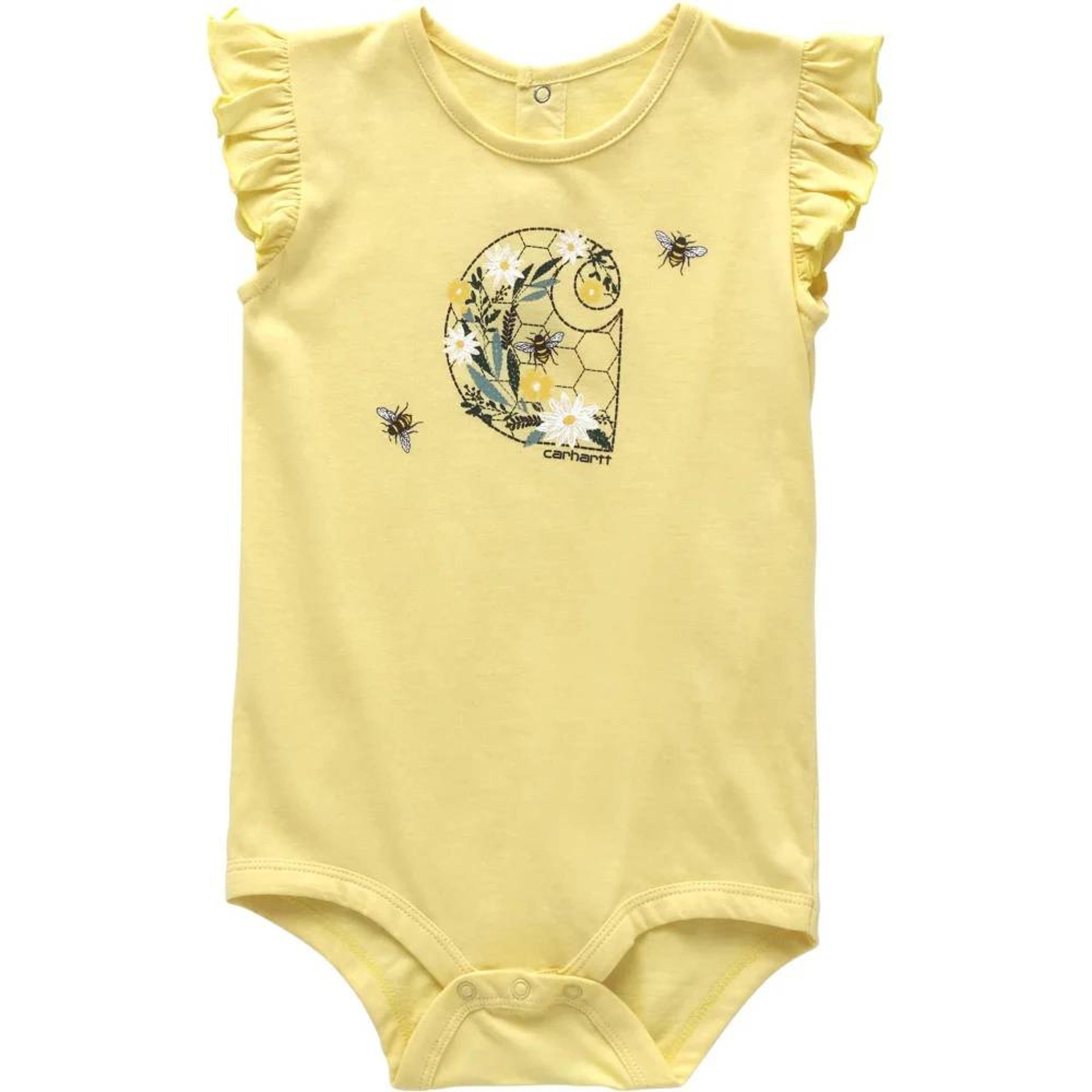 Carhartt Kids Short Sleeve Bee Bodysuit-CA7095-Y39-I
